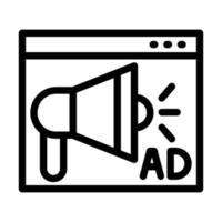 Ads Icon Design vector