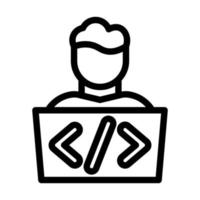 Programmer Icon Design vector