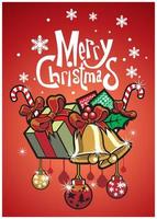 christmas greeting card vector