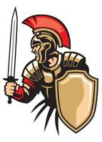 roman army in armor vector