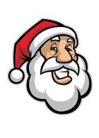 smilling santa head vector