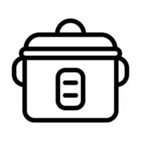 Rice Cooker Icon Design vector