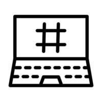 Hashtag Icon Design vector