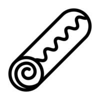 Roll Cake Icon Design vector