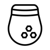 Honey Jar Icon Design vector