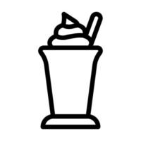 helado con frutas y nueces icono diseño vector