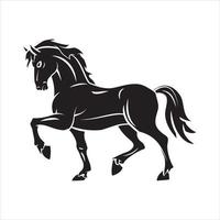 Horse tattoo illustration design vector