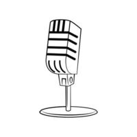 Microphone Illustration on white background vector