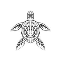 Turtle symbol on white background vector