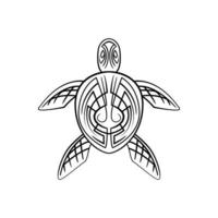 Turtle symbol on white background vector