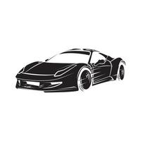 deporte coche negro ilustración vector