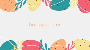 happy easter card vector