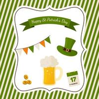 saint patrick's day background vector