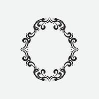 free vintage floral ornament. decorative vector frame for classic design.