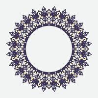 Decorative line art frame for design template. Elegant vector element Eastern style, place for text. elegant color outline floral border. Lace illustration for invitations and greeting cards