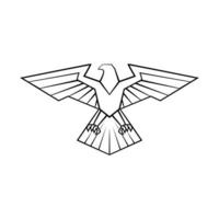 Eagle symbol on white background vector