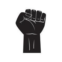 Strong Hand black symbol illustration vector