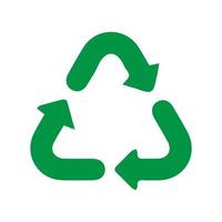 Recycle icon vector, sign, symbol. vector