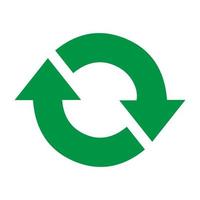 reciclar icono vector, firmar, símbolo. vector