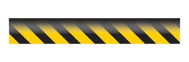 Caution tape set of yellow warning ribbons. Abstract warning lines for police, accident, under construction. Vector danger tape collection.