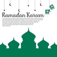 Ramadan Social Media Post design. A good template for advertising on social media. Perfect for social media posts, background, and web banner internet ads vector