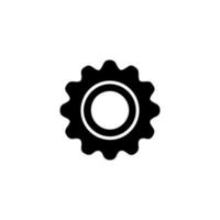 Settings icon with additional gears icon, vector illustration.