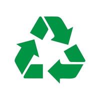 Recycle icon vector, sign, symbol. vector