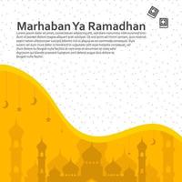 Ramadan Social Media Post design. A good template for advertising on social media. Perfect for social media posts, background, and web banner internet ads vector