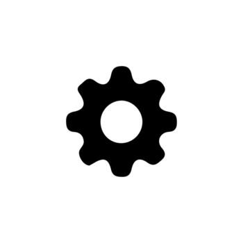 Settings icon with additional gears icon, vector illustration.