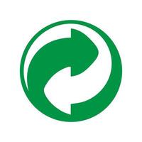 Recycle icon vector, sign, symbol. vector