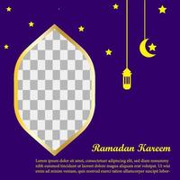 Ramadan social media background. Vector Illustration