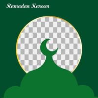 Ramadan social media background. Vector Illustration