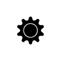 Settings icon with additional gears icon, vector illustration.