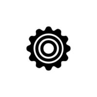 Settings icon with additional gears icon, vector illustration.