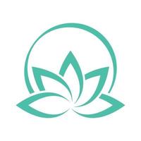 Modern Lotus Flower Logo vector