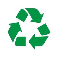 Recycle icon vector, sign, symbol. vector