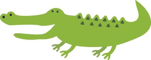cocodrilo verde ilustración vector