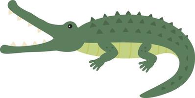 Funny crocodile illustration animal vector