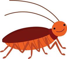 Cartoon cockroach illustration vector