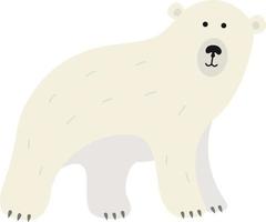 White polar bear vector