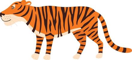 Tiger stand illustration vector