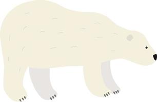 White polar bear vector