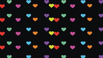 multi colors heart seamless pattern background, neon color rainbow vector background