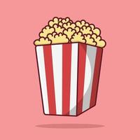 Free vector icon popcorn cartoon illustration