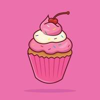 Free vector icon cupcake cartoon illustration