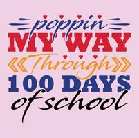 100 day of school svg t-shirt design,Retro 100 day of school svg t-shirt design, 100 day of school  t-shirt design vector