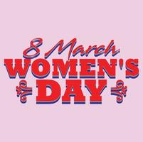 Free vector happy women's day t-shirt design,Free vector hand made lettering international women day