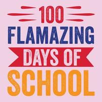 100 day of school svg t-shirt design,Retro 100 day of school svg t-shirt design, 100 day of school  t-shirt design vector