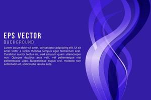 Abstract dark blue curve background with copy space for white text. Modern template design for cover, brochure, web banner and magazine. vector