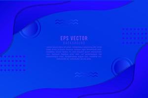 Blue dynamic fluid abstract vector background. Curved wavy moves shapes. Gradient classic color. 3d cover of business presentation banner for sale event night party. Fast soft dots shadow